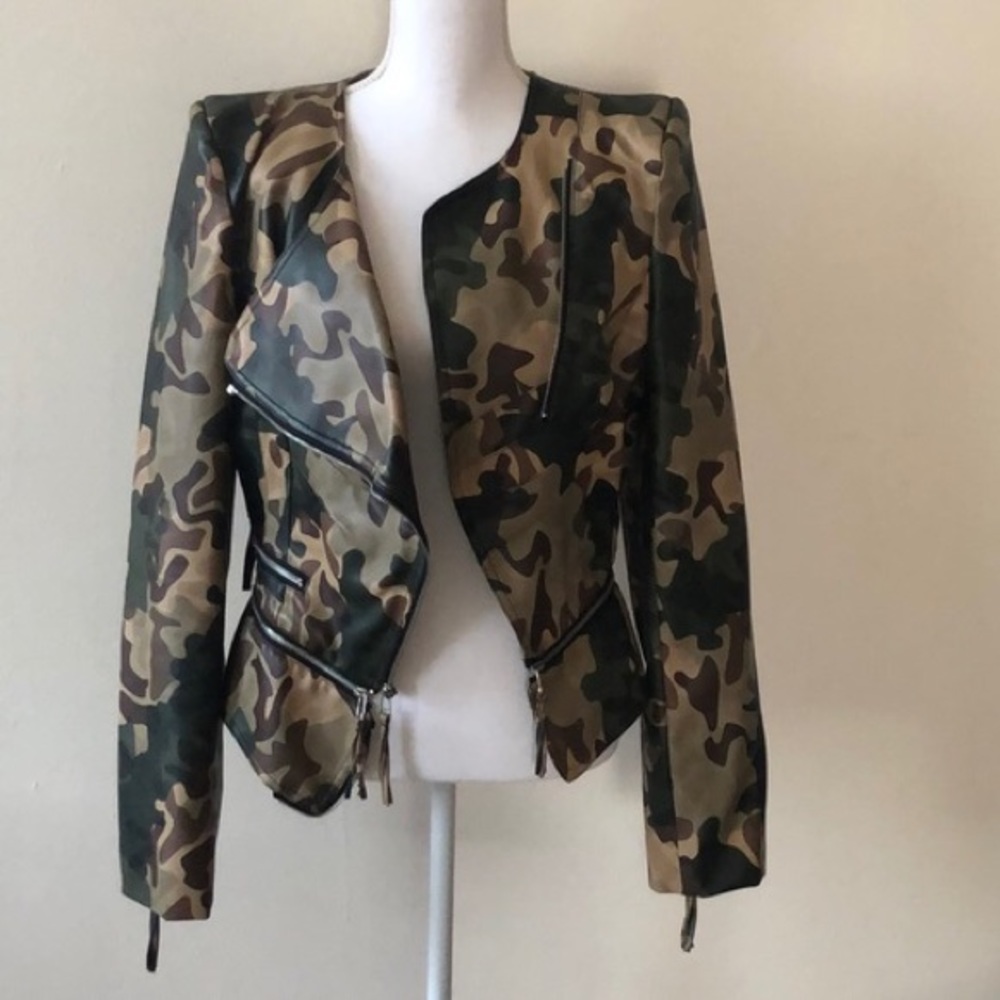 TOV vegan leather camp moto jacket - Picture 3 of 7